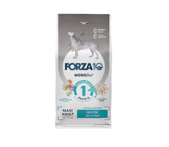 Forza10 MonoDiet Maxi Adult Pesce 12kg - Crocchette per Cani Forza10 MonoDiet Maxi Adult Pesce 12kg - Crocchette per Cani